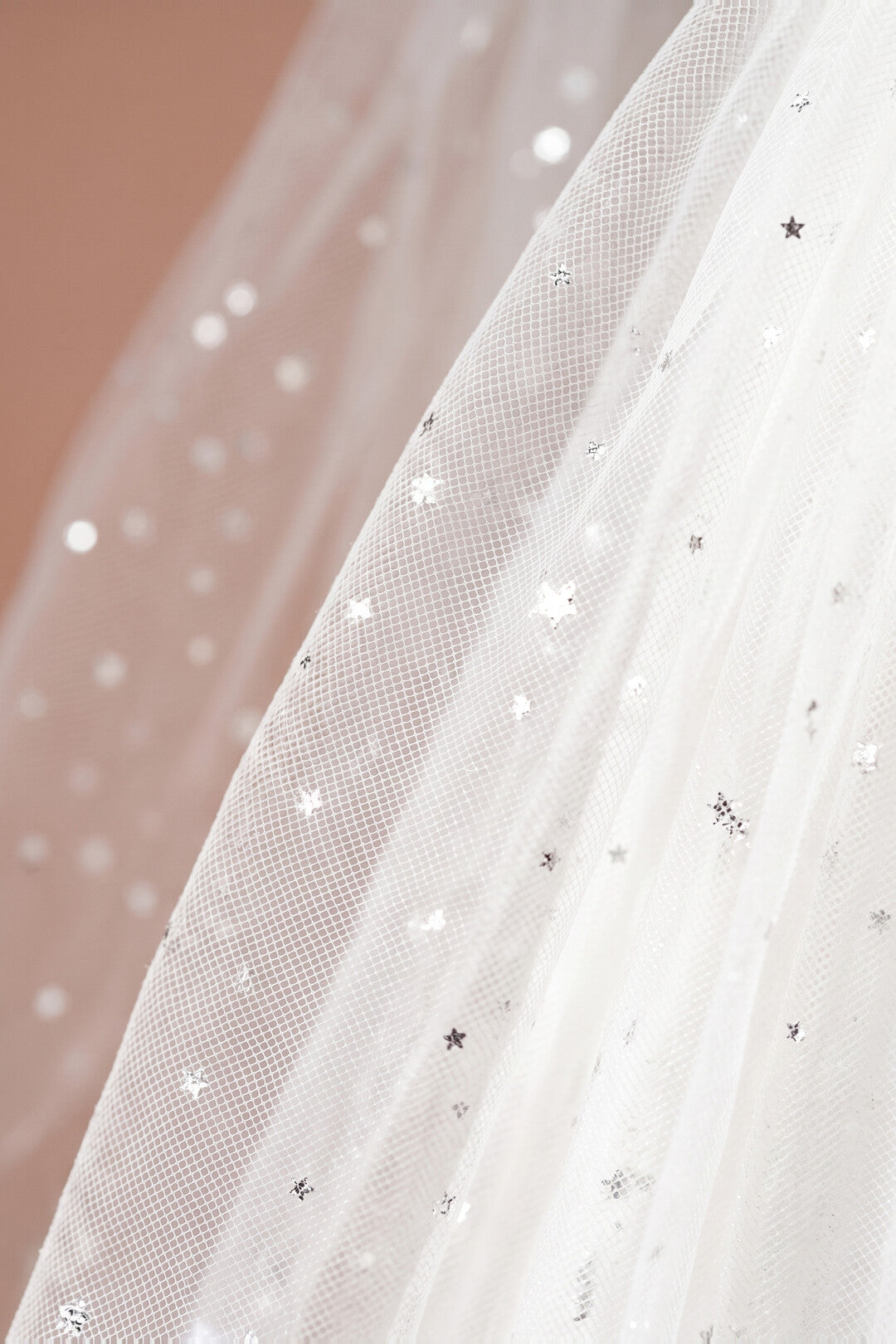 Bluebell Star Dress white star tulle texture