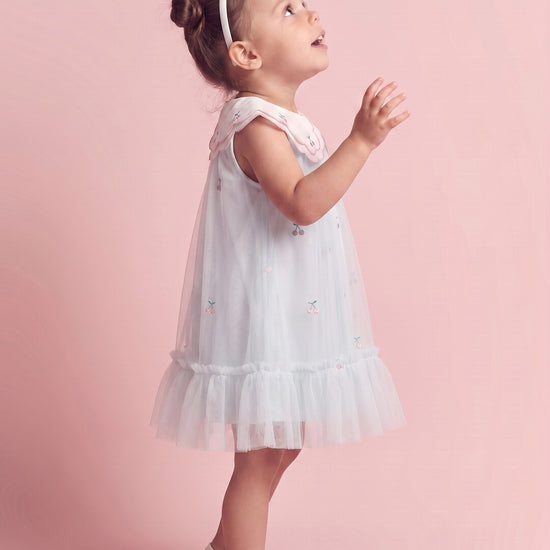 Forget Me Not Dress in powder blue, side