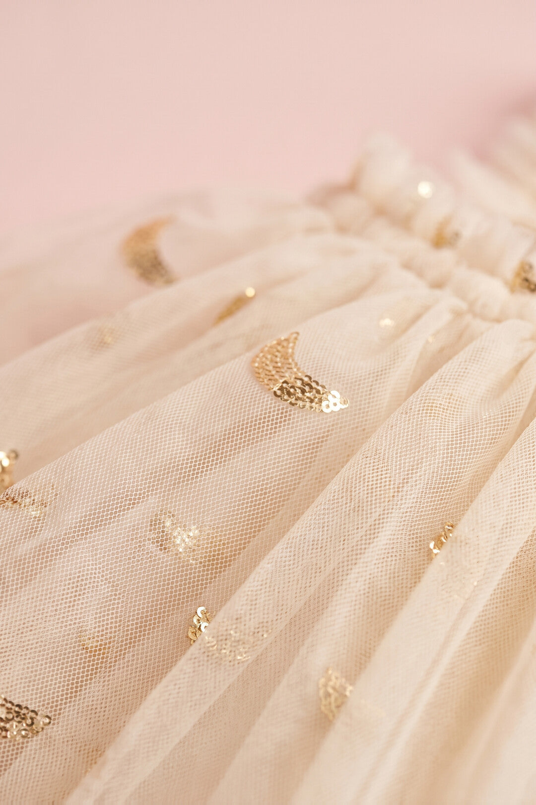 Midnight Star Dress cream star and moon texture