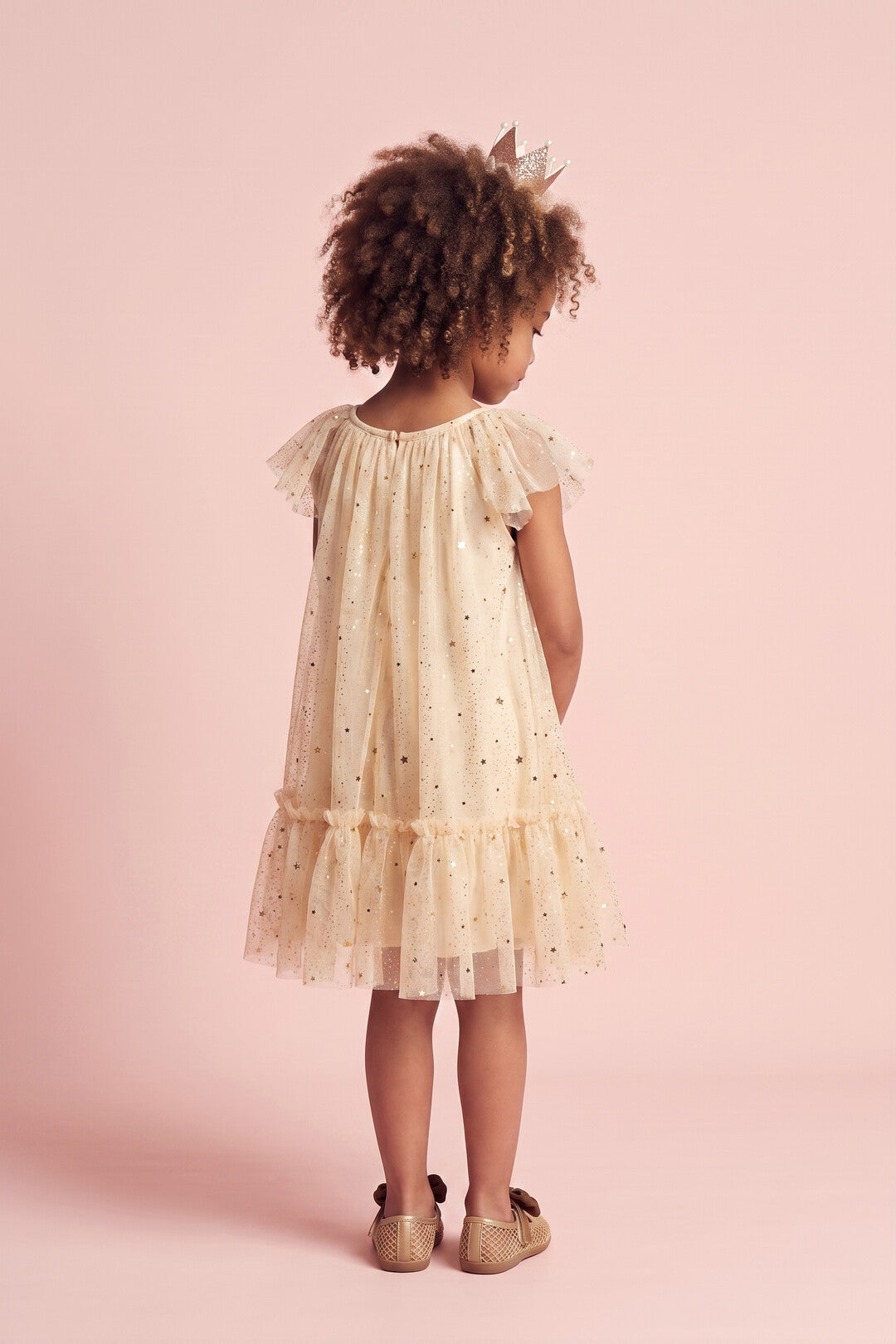 Starlight Dress in cream, back