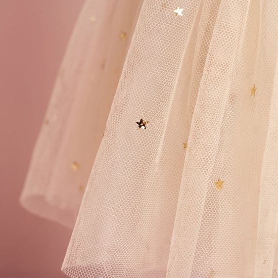 Starlight Dress star sequin tulle texture