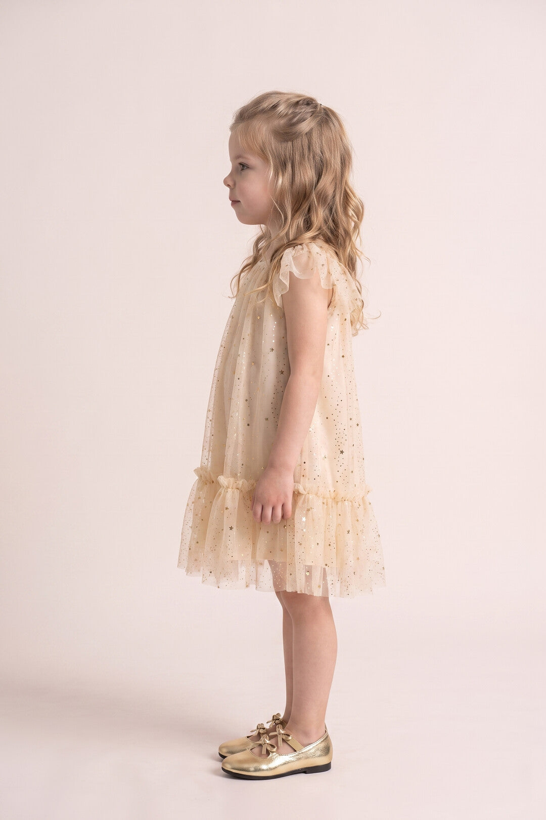 Starlight Dress in Buttercream, side