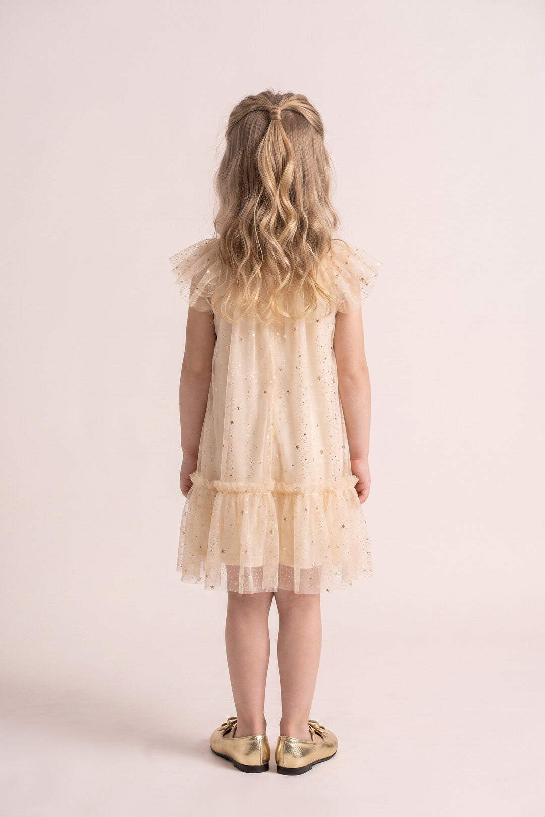 Starlight Dress in Buttercream, back